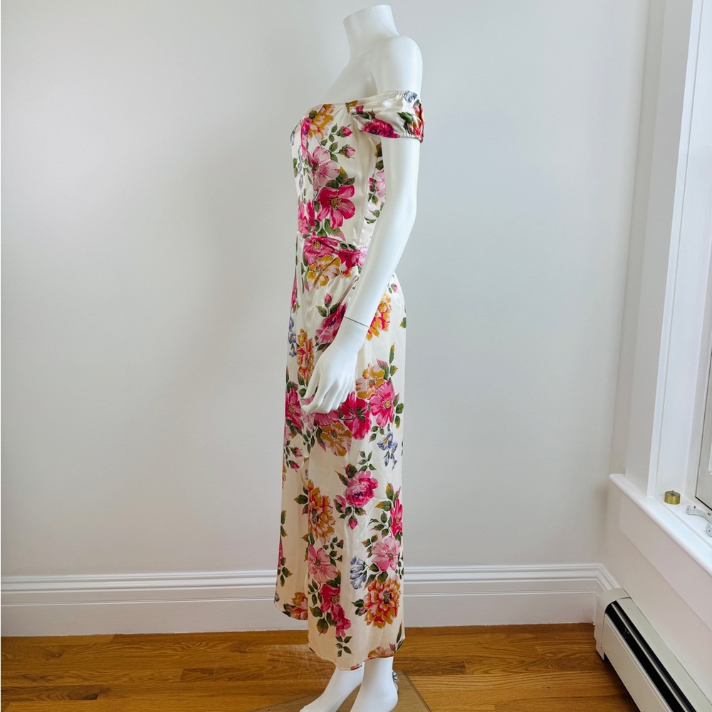 Reformation Pink Floral Midi Dress - Picture 5 of 9